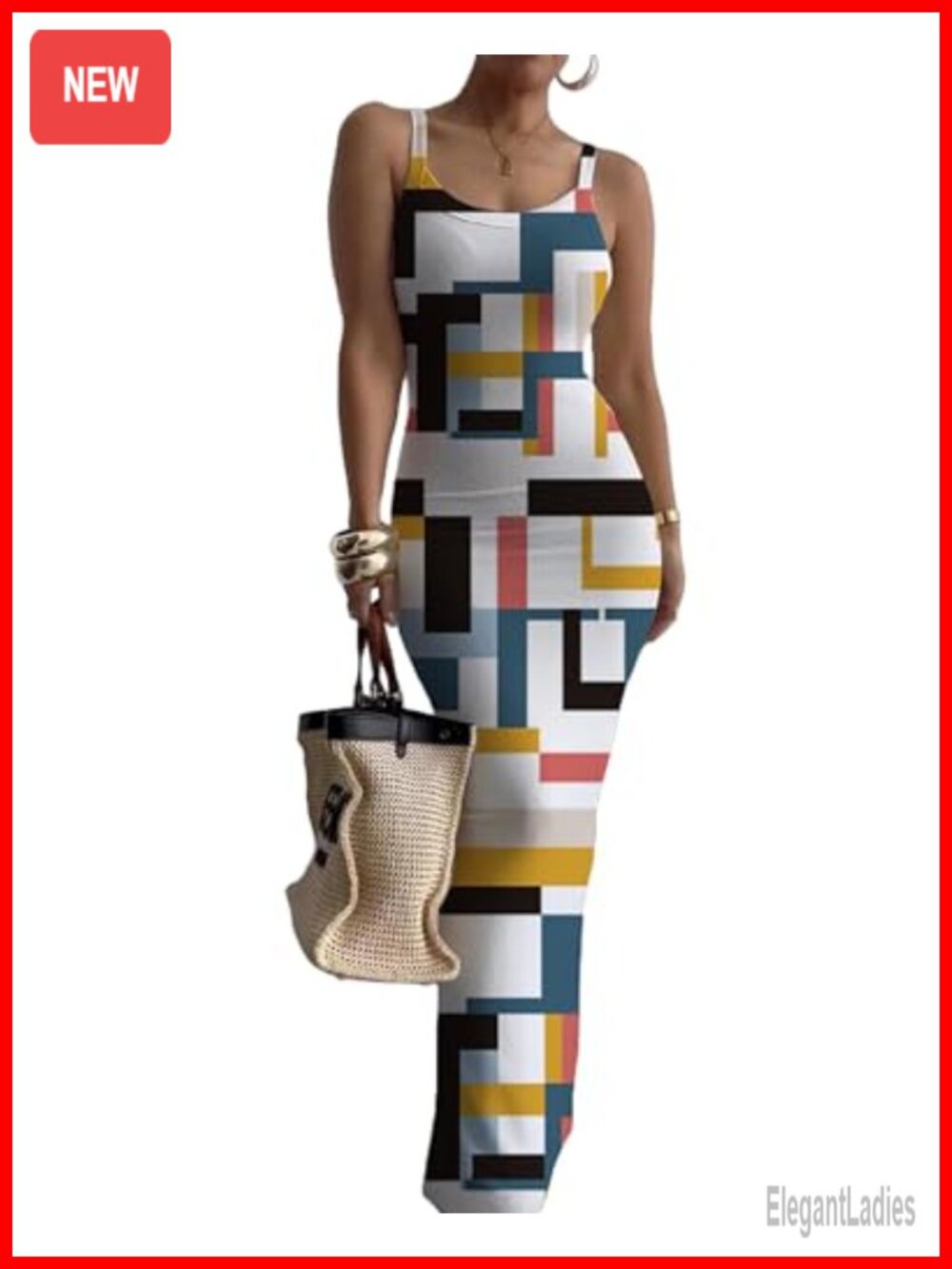Women's Maxi Bodycon Dress Sleeveless Backless Stretch Long Party Casual